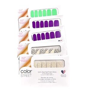 4 Sets Retired Color Street nail polish‎ strips 💅🏻